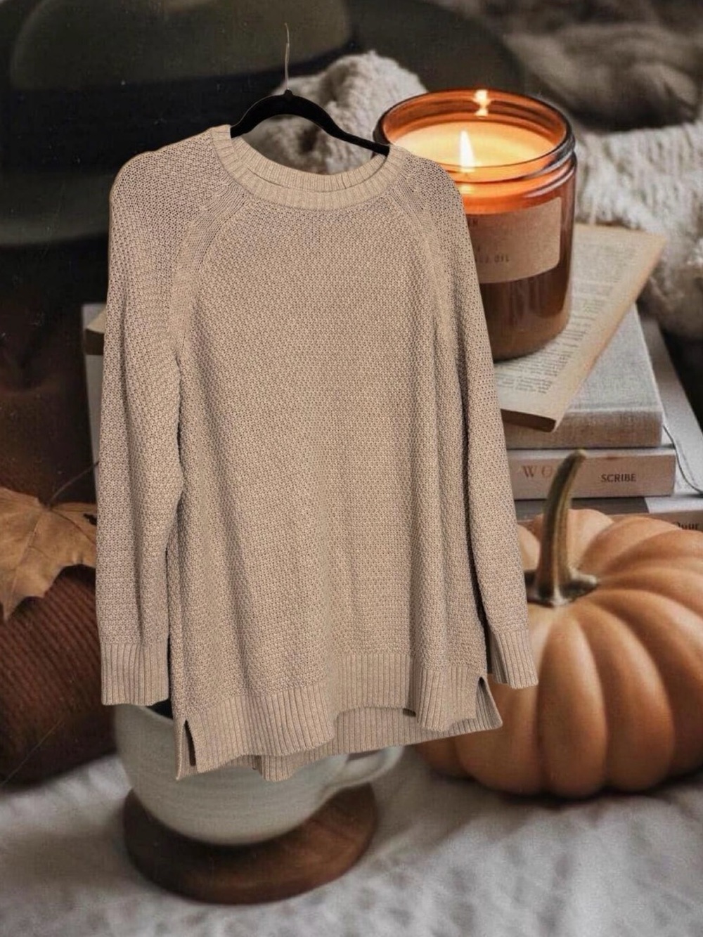 GAP Women's Oversized Sweater - Beige